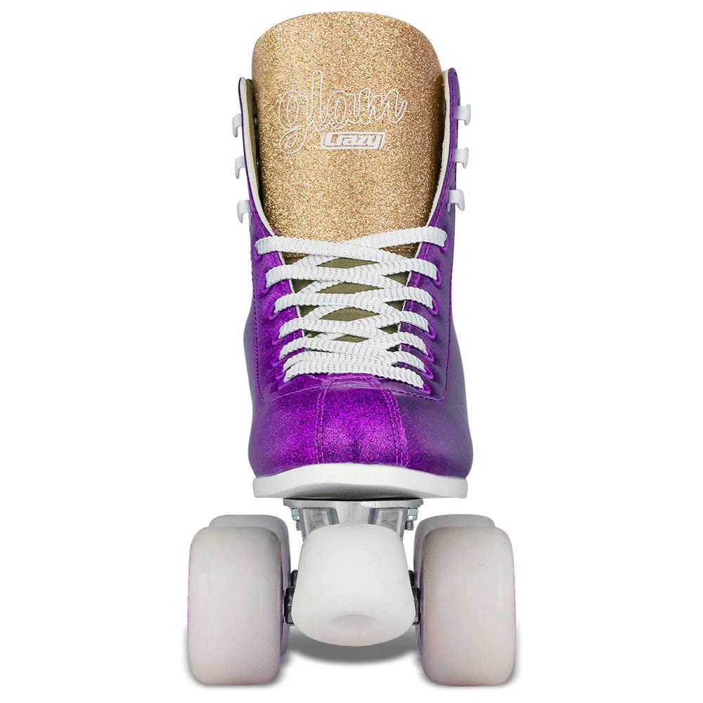 Crazy-Disco-Glam-21-Roller-Skate-Purple-Gold-Front