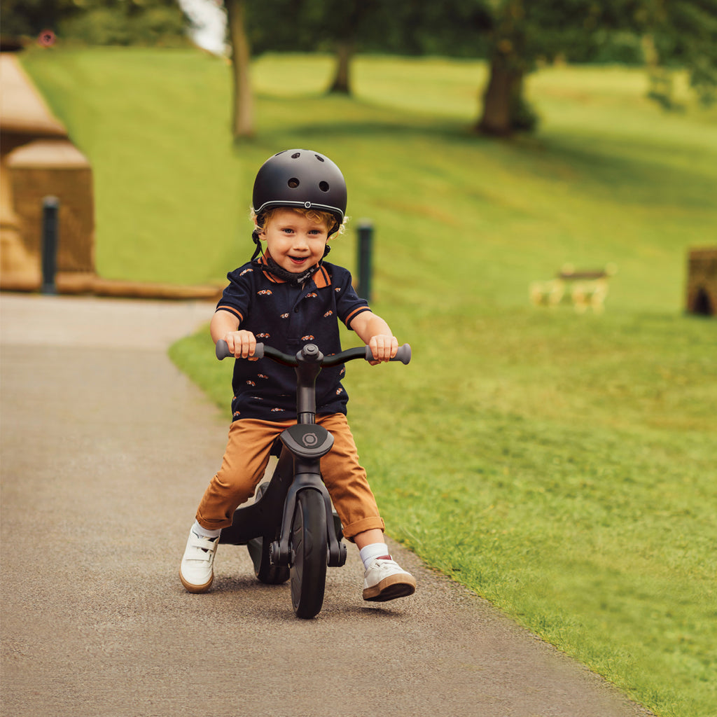 Globber Explorer Deluxe 4 in 1 Tricycle-Life-2Globber-Explorer-Trike-4in1-Deluxe-Play-Black-Grey-Stage-4-In-Action