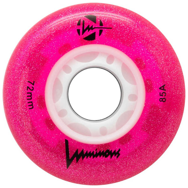 LUMINOUS-LED-Inline-72mm-Wheel-Glitter-Pink