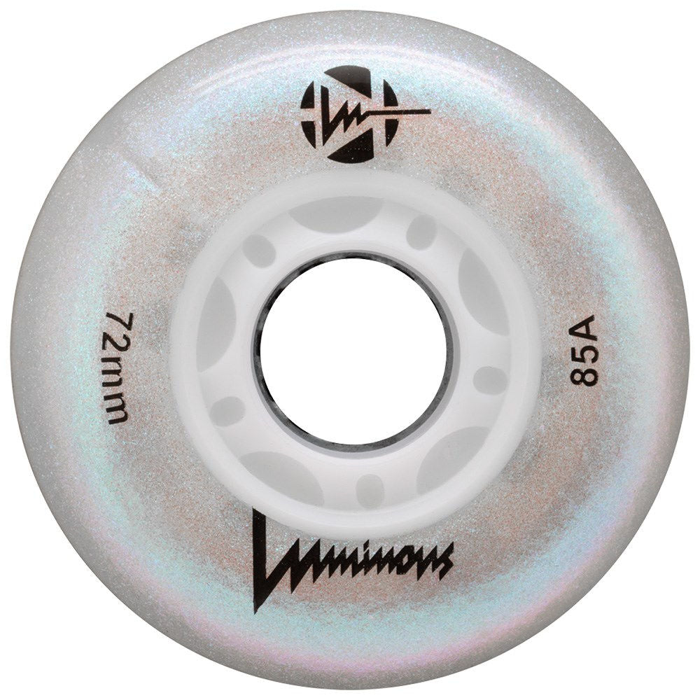 LUMINOUS-LED-Inline-72mm-Wheel-Glitter-White