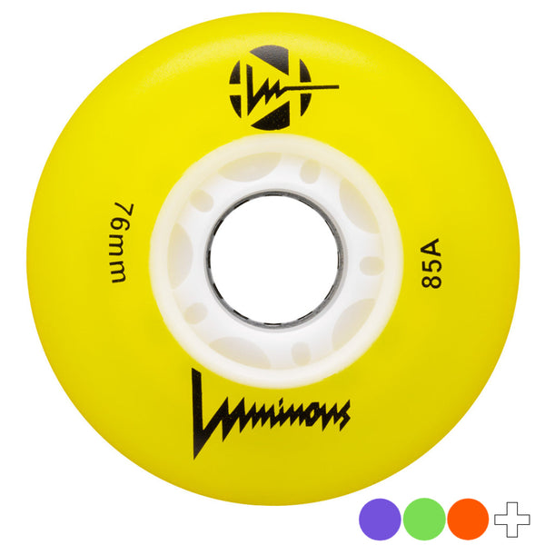 Luminous-Inline-Skate-Wheels-76mm-4pack-Colour-Option