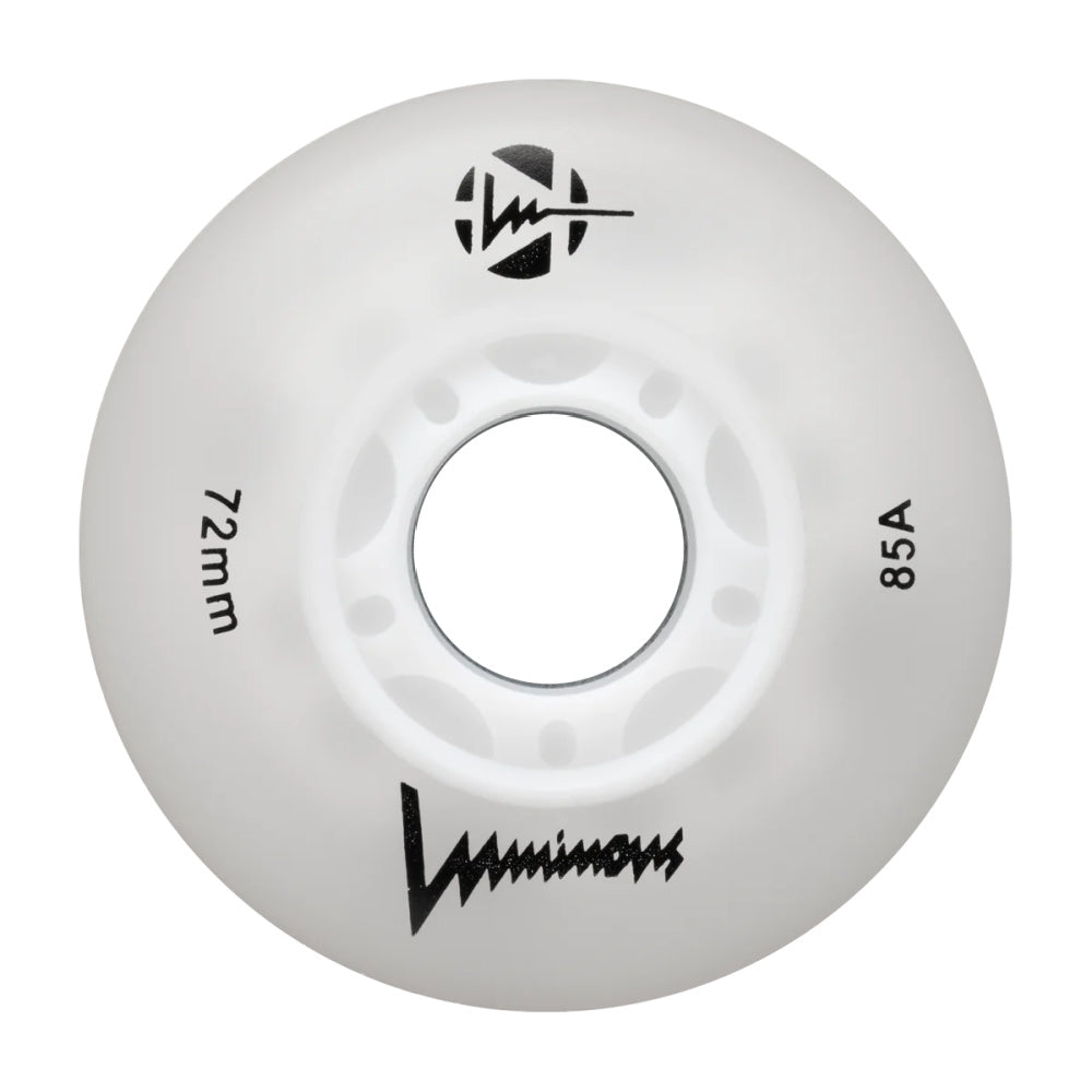 Luminous72mm-Inline-Glow-Wheel-White