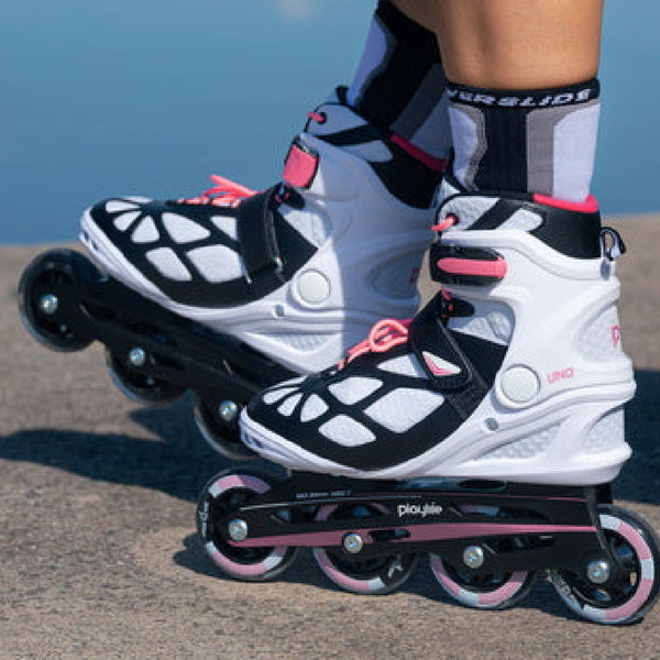 PlayLife-Uno-80-Inline-Skates-Pink-In-Use