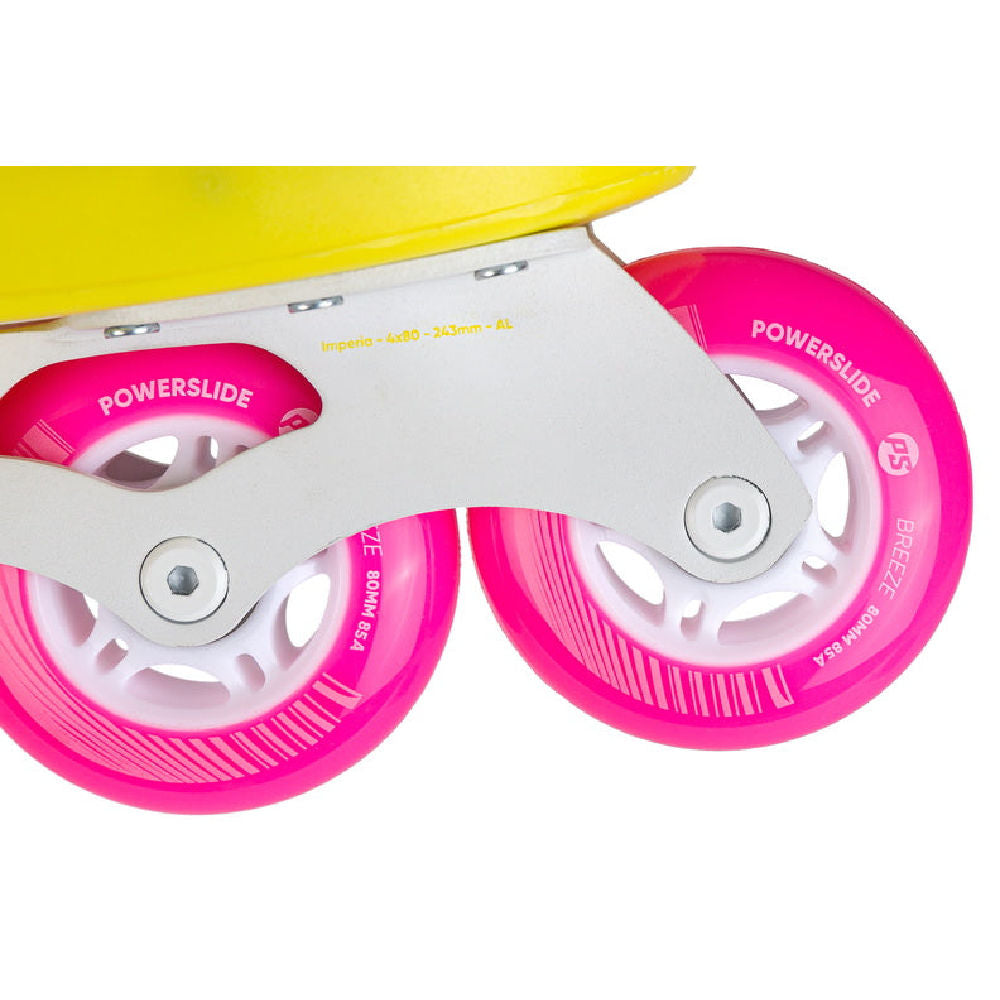 Powerslide-Zoom-80-Inline-Skates-Neon-Yellow-Wheel-Close-Up