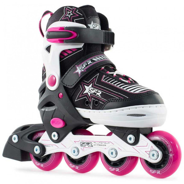 SFR Pulsar Adjustable Inline Skates Pink Side Front