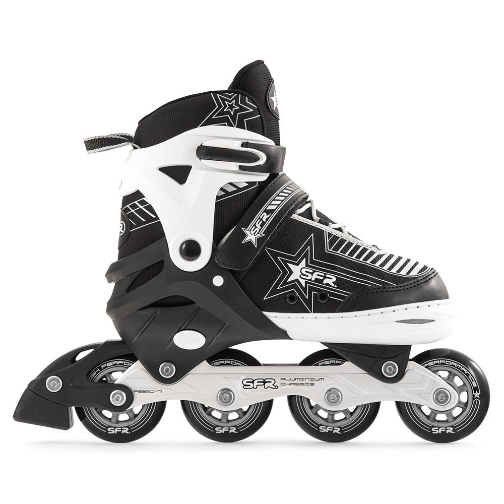 SFR-Pulsar-Adjustable-Inline-Skates-Silver-Side