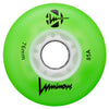 Luminous-76mm-wheels-green-85a