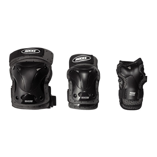 Roces-Junior-Ventilated-Tri-Pack-Black